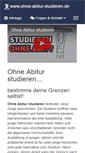 Mobile Screenshot of ohne-abitur-studieren.de