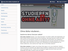 Tablet Screenshot of ohne-abitur-studieren.de